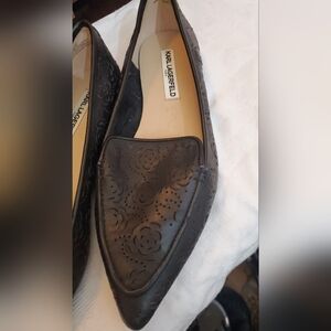 Karl Lagerfeld Danica Laser-Cut Leather Flats